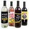 Big Dot of Happiness Case Closed - Criminal Justice Graduation Party Decorations for Women and Men - Wine Bottle Label Stickers - Set of 4